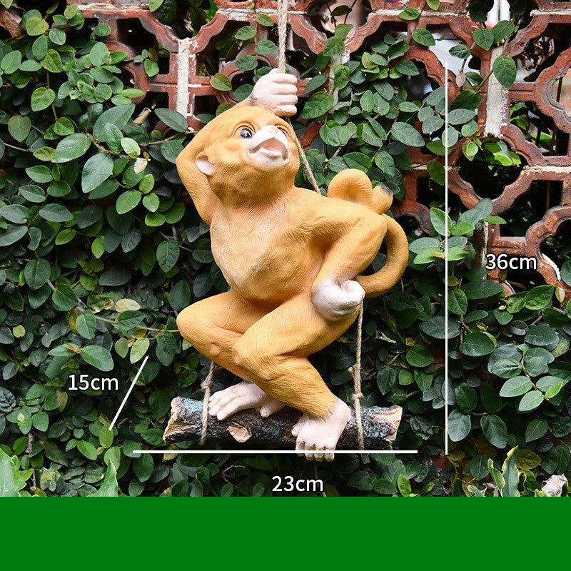 Monkey Decoration Outdoor Garden Landscape Garden Simulation Animal Sculpture