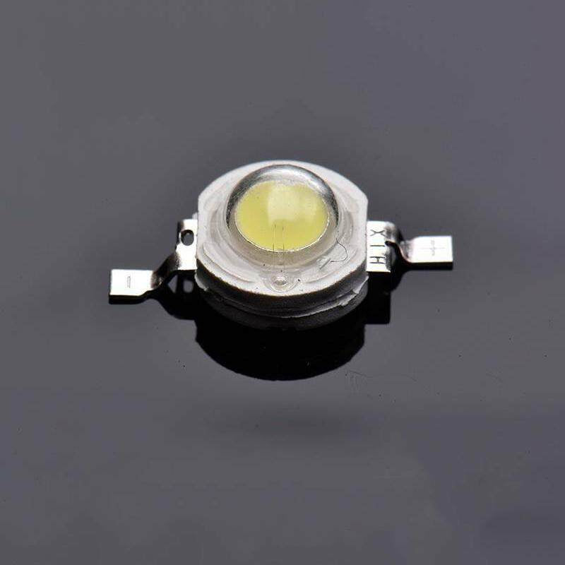 Lot de 50 diodes LED super brillantes 3 V-3,4 V 1 W, éclairage encastré haute puissance, blanc froid