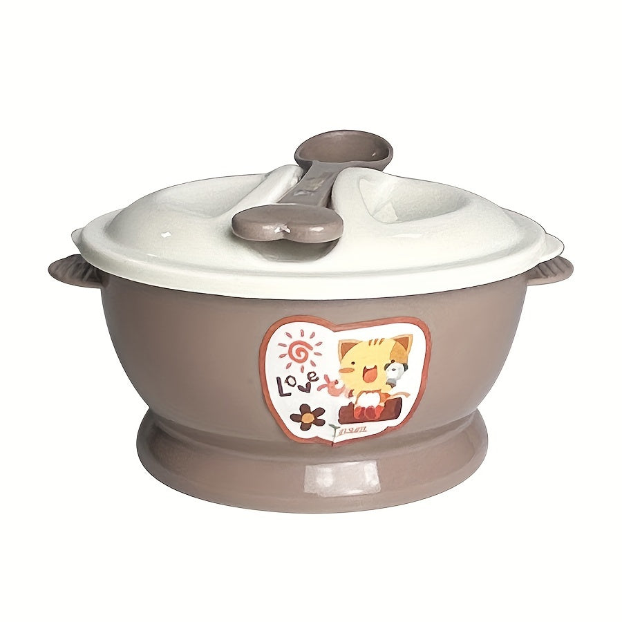 Plastic Bowl and Spoon Set