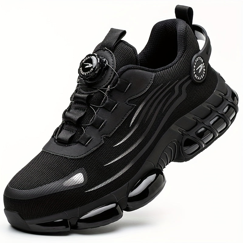 Buttoned Anti-Crush, Anti-Puncture, Comfortable, Breathable And Protective Safety Shoes