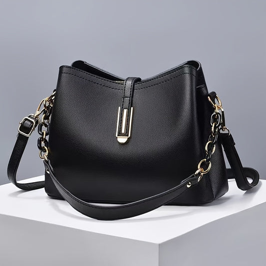Elegant Crossbody Bag for Women, with Adjustable Strap, Zipper Closure, Polyester Lined, Painted Edges - Ideal Mother'S Day & Easter Gift