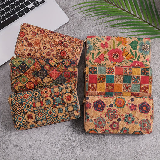 Retro Bohemian Style Wallet, Floral Print Multi-layer Purse, Perfect Women Clutch For Daily Use