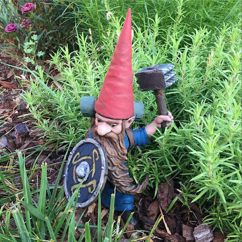 Guard gnome garden outdoor decoration