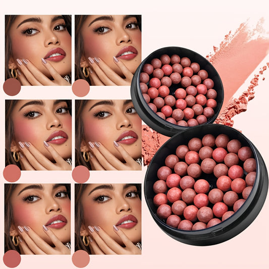 Roller blush - rich texture. Both glossy and matte. Comes with a brush. Creates a three-dimensional and glossy look. Suitable for daily, leisure, shopping, selfies, stage, evening makeup, and various holiday makeup.