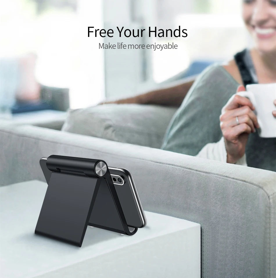 Phone Holder Stand Mobile Smartphone Support Tablet Stand for iPhone Desk Cell Phone Holder Stand Portable Mobile Holder Mount