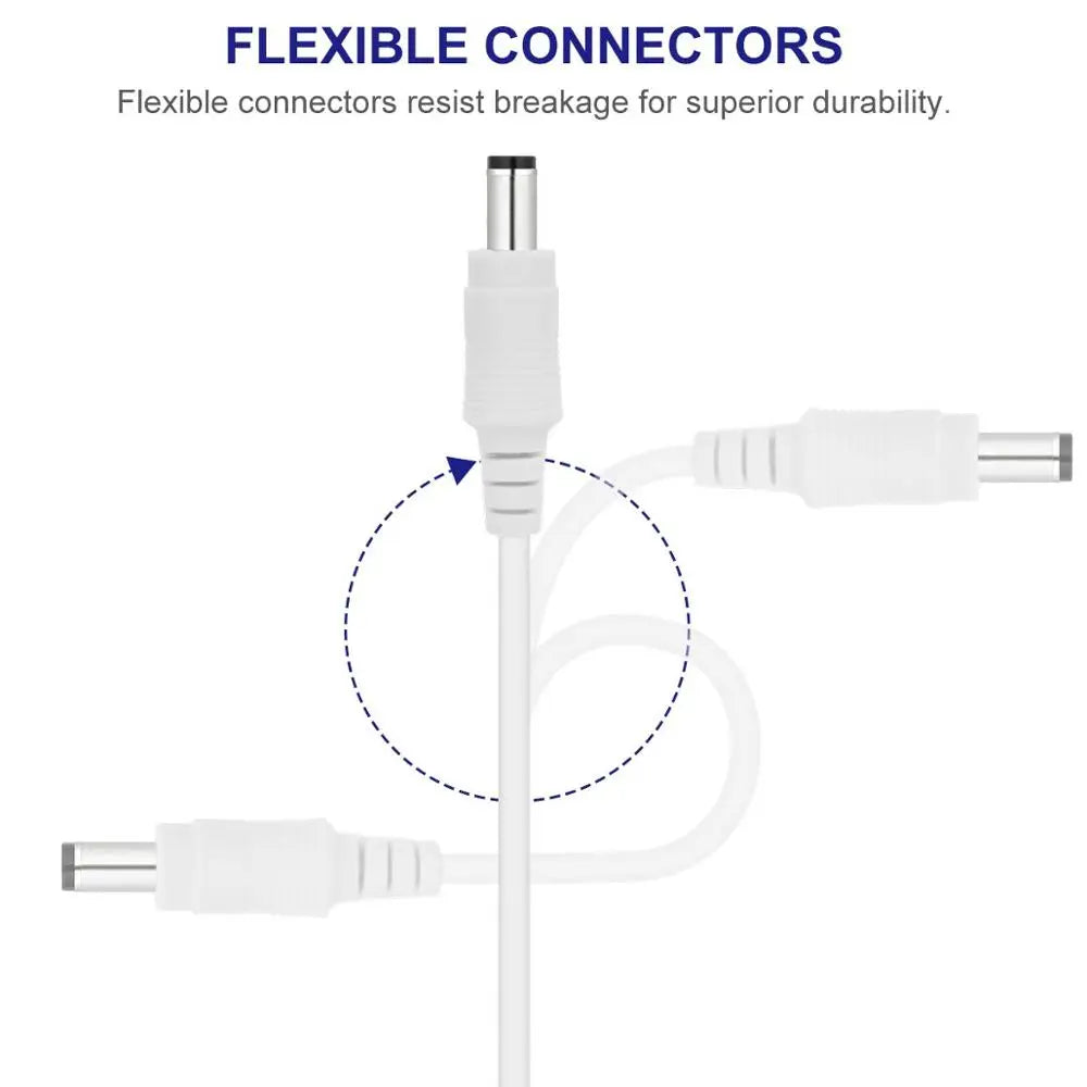 Câble d'extension d'adaptateur d'alimentation CC 12 V 5,5 x 2,1 mm mâle femelle cordon d'alimentation rallonge de fil 1 m 2 m 3 m 5 m 10 m câble pour routeur de caméra de vidéosurveillance