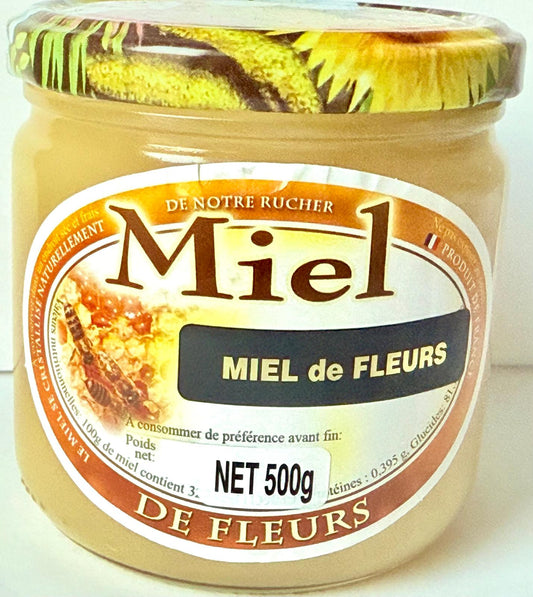 Miel de fleurs Bio origine France - pot de 500g