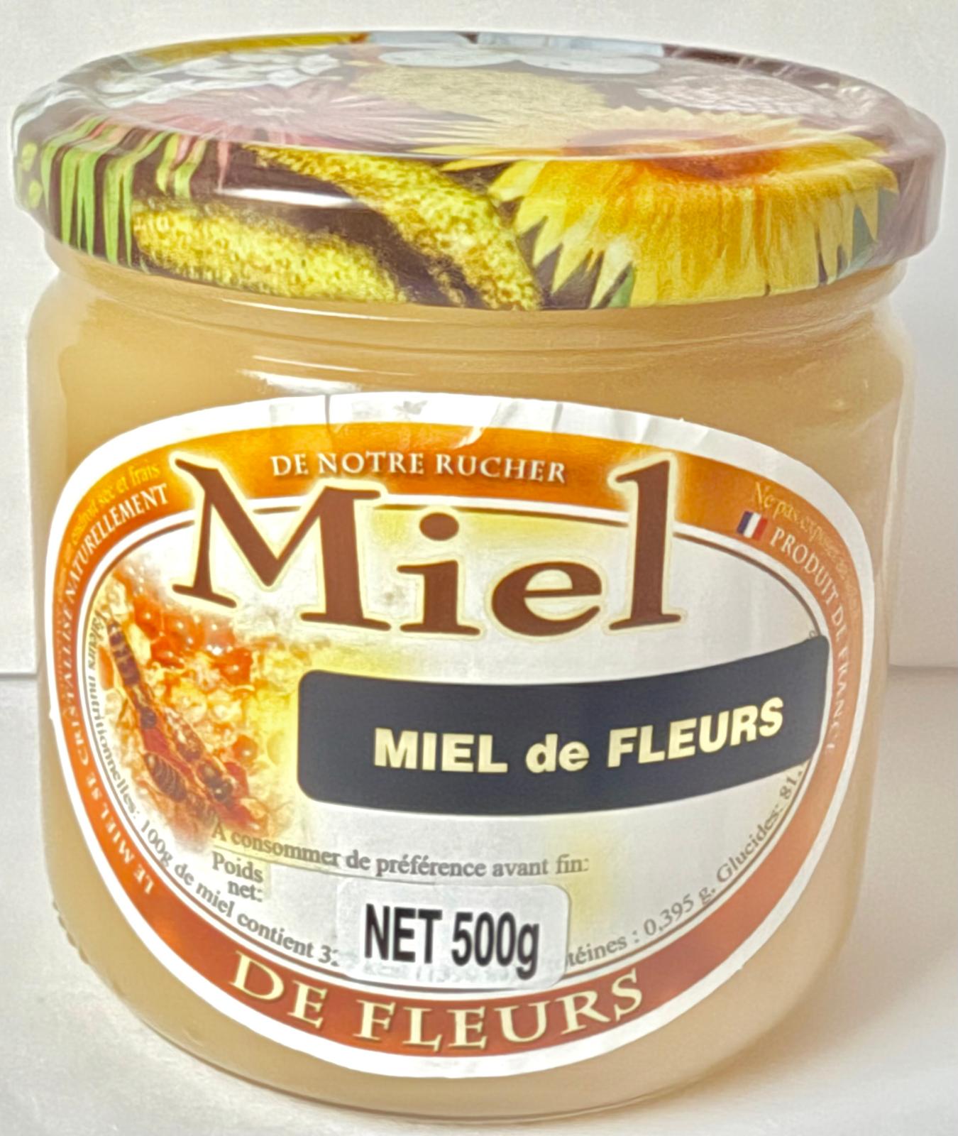 Miel de fleurs Bio origine France - pot de 500g