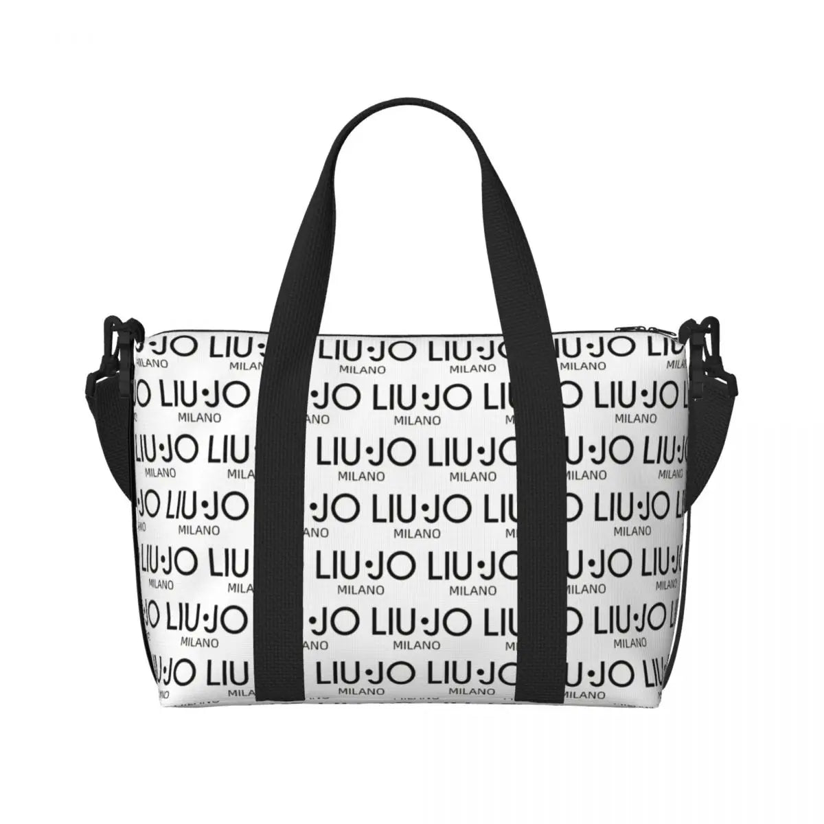 Custom Fashion Brand Liu Jo Groceries Tote Shopping Bags Women Big Capacity Gym Beach Travel Bags