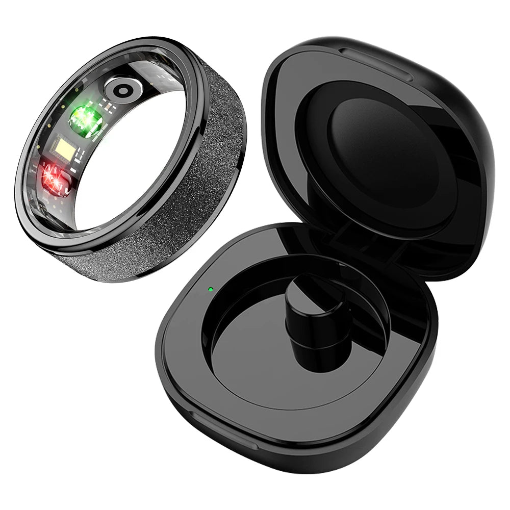 Bague intelligente COLMI R10 2024 pour hommes et femmes, bague intelligente avec étui de chargement, moniteur de santé et de sommeil, étanche 5 ATM pour téléphone Xiaomi