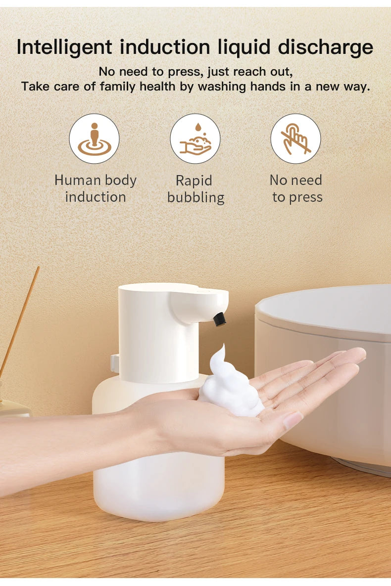 P6 Automatic Inductive Soap Dispenser Foam Washing Phone Smart Hand Washing Soap Dispenser Alcohol Spray Dispenser Washing