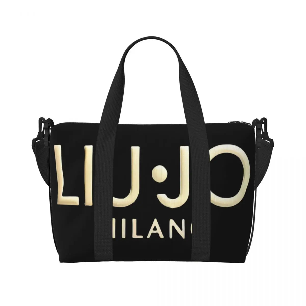 Custom Fashion Brand Liu Jo Groceries Tote Shopping Bags Women Big Capacity Gym Beach Travel Bags