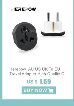 Herepow 118 Series Thaïlande Adaptateur de prise murale double USB standard américain pour appareil domestique intelligent Type-c 3,1 A Charge rapide