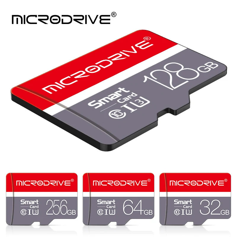 Carte mémoire 32 Go 64 Go 128 Go 256 Go U3 SDXC/SDHC Mini carte SD classe 10 TF Flash Mini carte SD pour smartphone/appareil photo