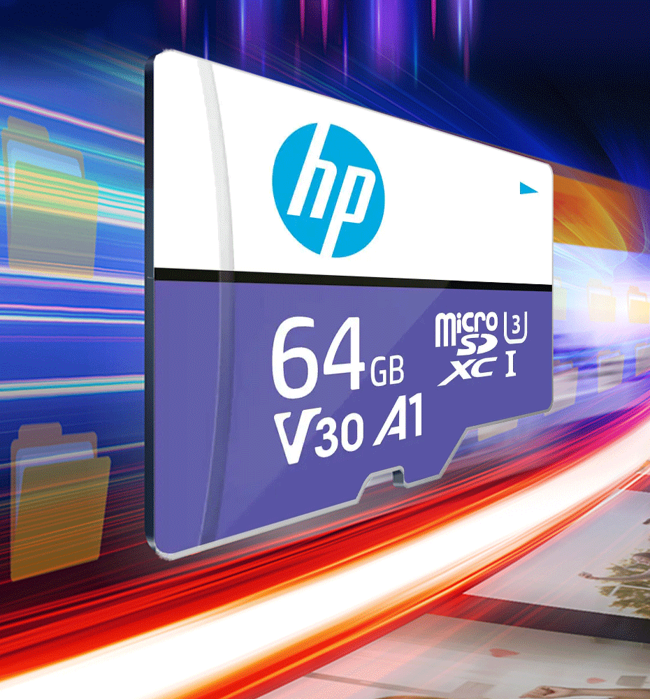 بطاقة ذاكرة HP Micro SD Class10 U3 MicroSD بسعة 64 جيجابايت و128 جيجابايت و256 جيجابايت وبطاقة فلاش SD/TF للهواتف الذكية والأجهزة اللوحية والكاميرا