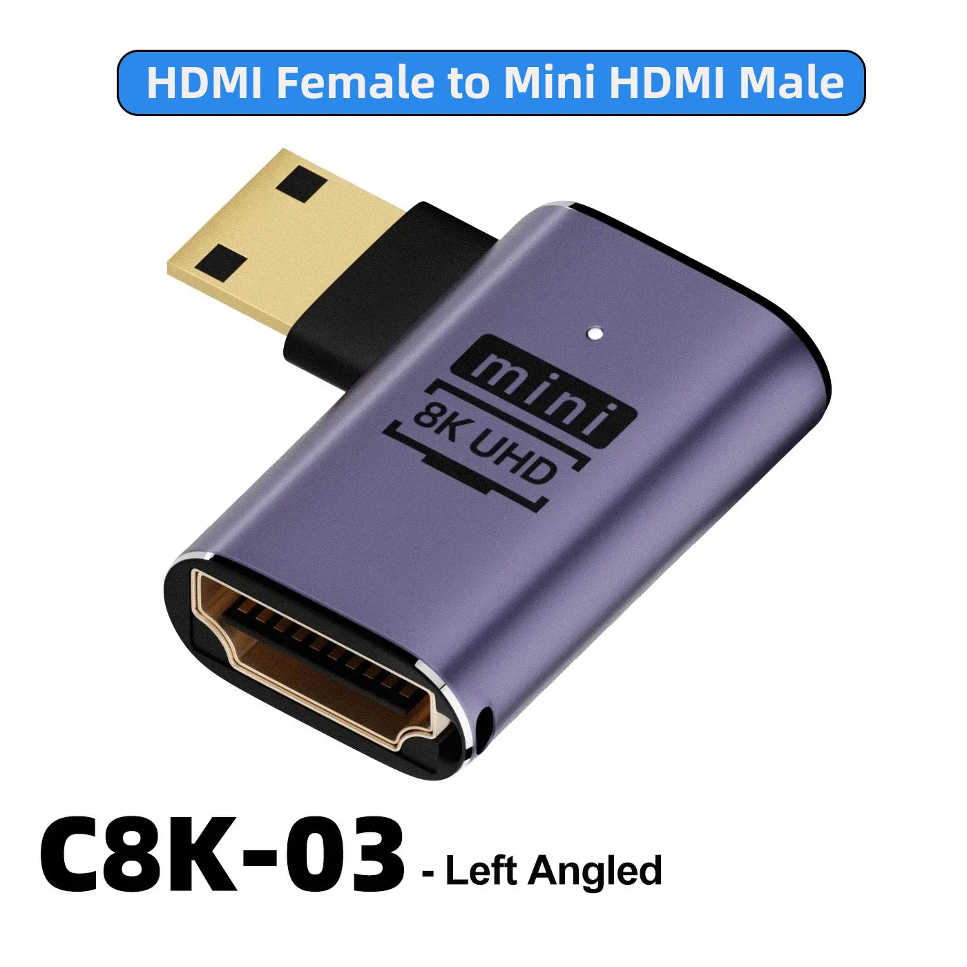 Adaptateur de câble HDMI 2.1 mini micro HDMI vers HDMI 2.1 convertisseur 48 Gpbs 8K60HZ 4K120HZ pour projecteur HDTV PS4 PS5 ordinateur portable PC