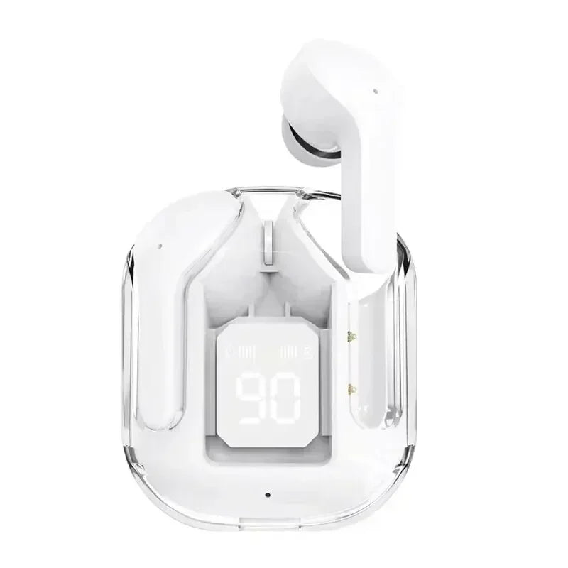 Casque Bluetooth sans fil T2 Tws Écouteurs Bluetooth Transparent ENC Power Affichage numérique Son stéréo Écouteurs pour smartphones