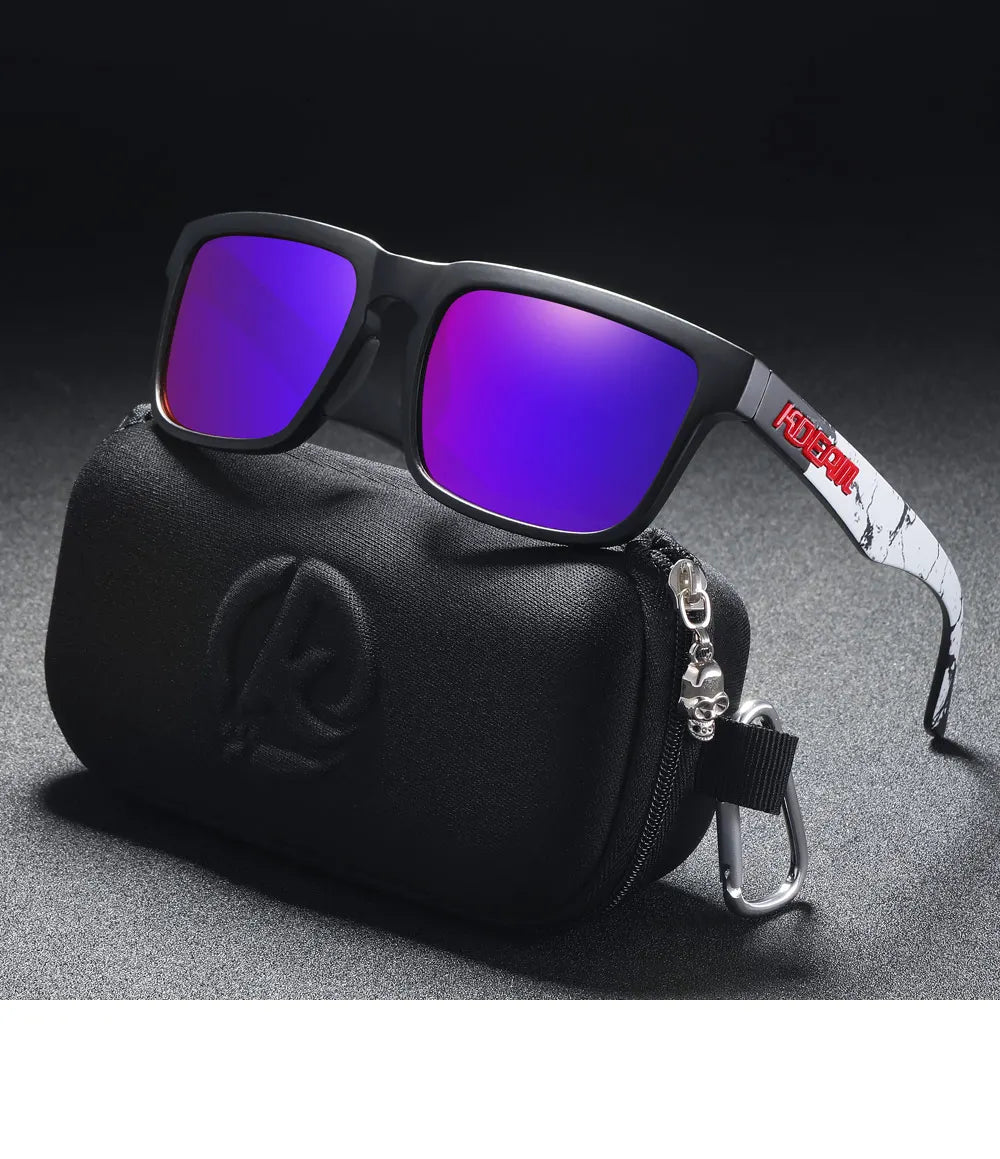 KDEAM Original Design Luxury Men Polarized Sunglasses Sports Driving Square Sun Glasses Fashion Women Shades UV400 Lens Eyewear