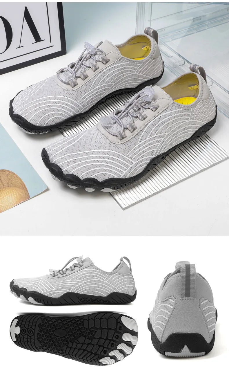 Baskets unisexes larges pieds nus, chaussures de sport légères et respirantes pour hommes, chaussures de marche en plein air, chaussures aquatiques pour femmes, baskets de course