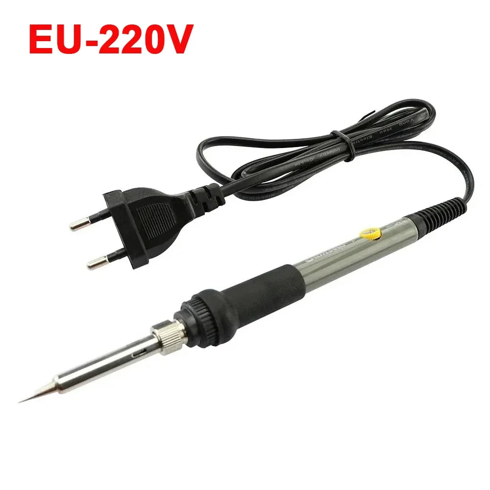 60W Adjustable Temperature Electric Soldering Iron  Welding Iron Rework Station Heat Pen Tips DIY Repair Tool