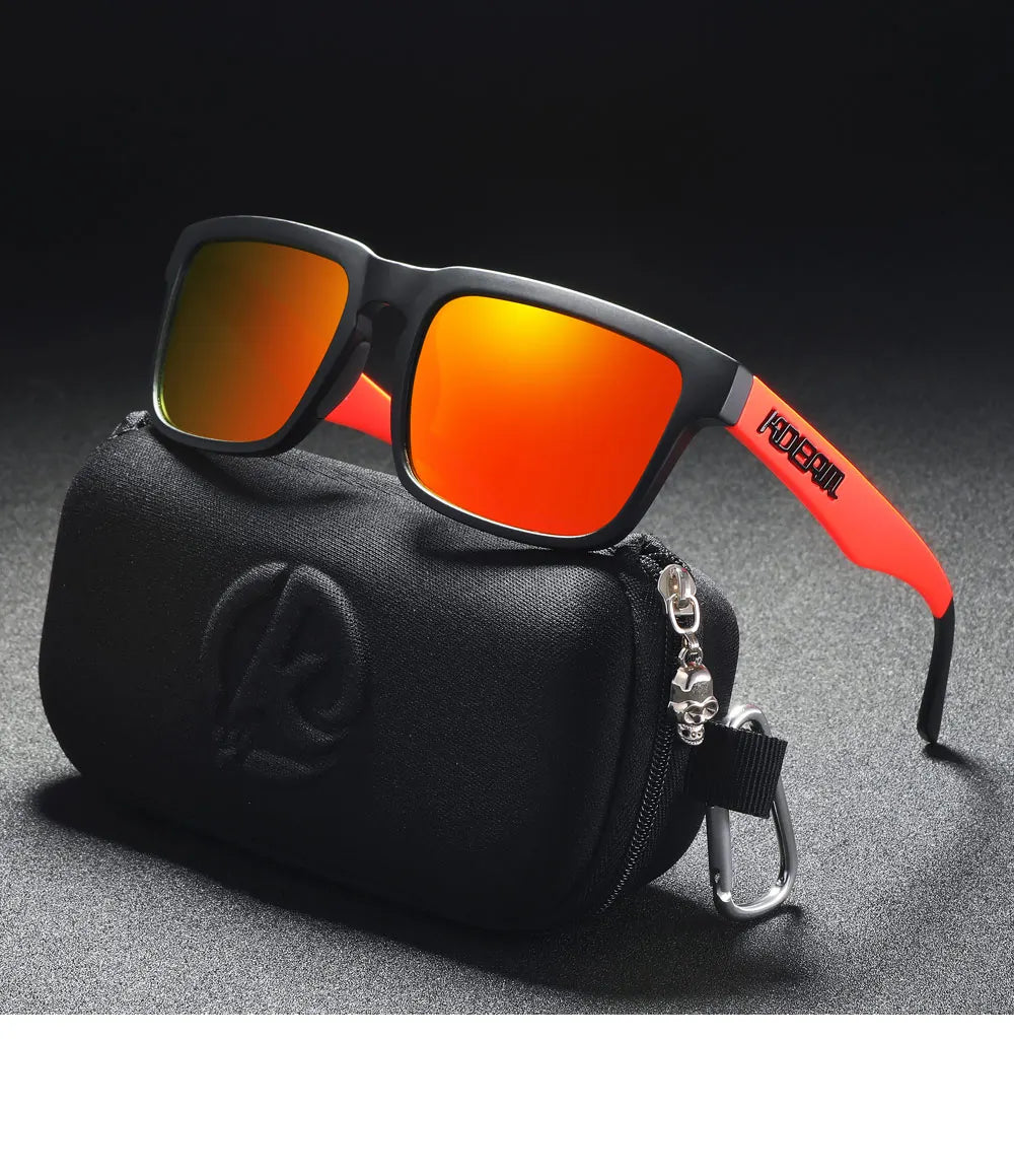 KDEAM Original Design Luxury Men Polarized Sunglasses Sports Driving Square Sun Glasses Fashion Women Shades UV400 Lens Eyewear