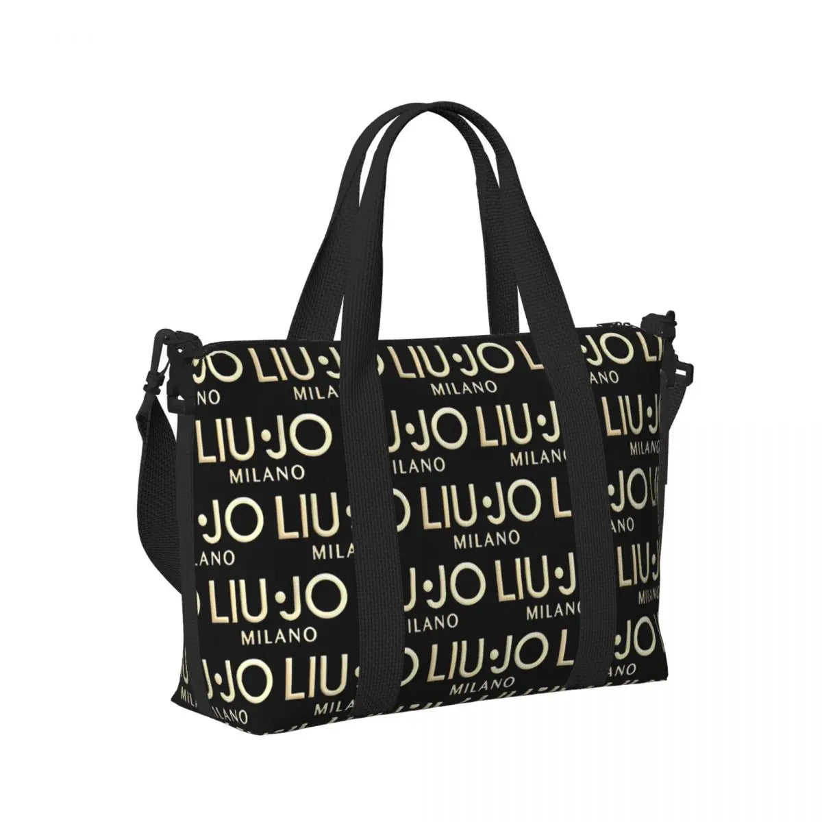 Custom Fashion Brand Liu Jo Groceries Tote Shopping Bags Women Big Capacity Gym Beach Travel Bags