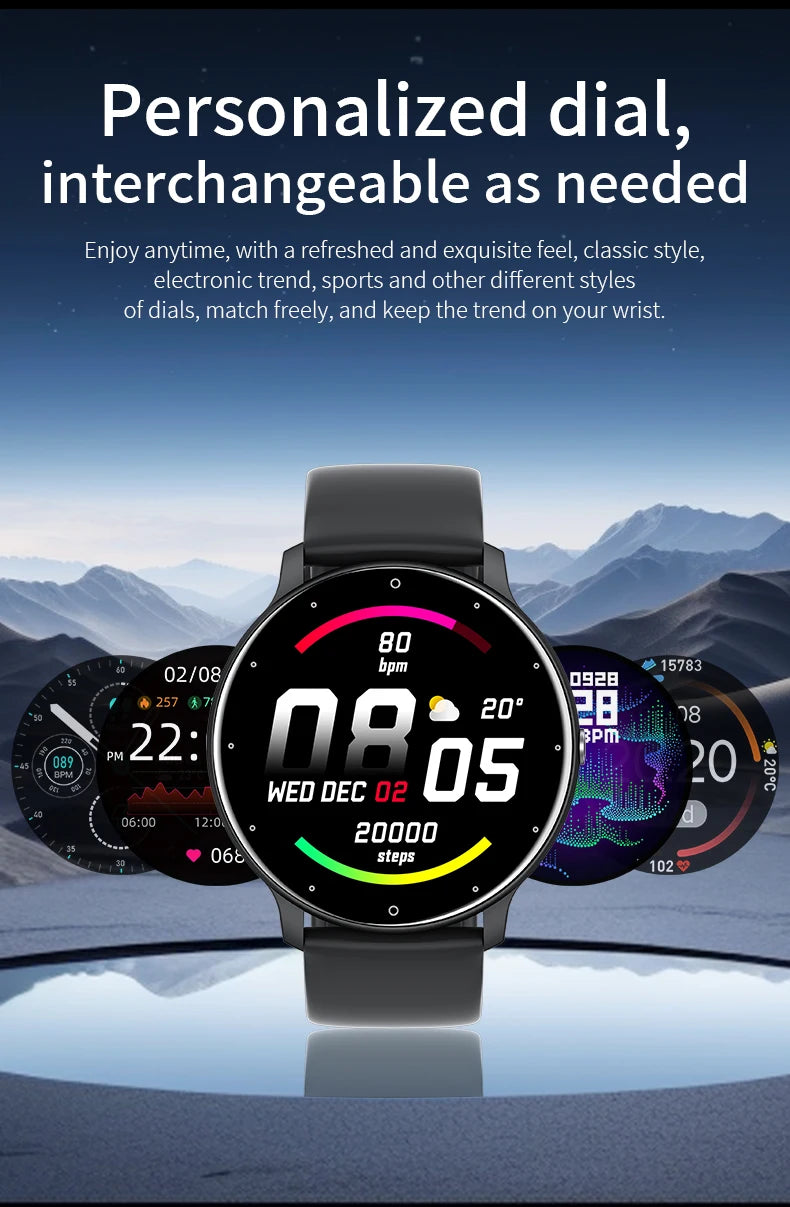 LIGE Montre Intelligente Femme Homme Bluetooth Sport Fitness Oxygène Sanguin Moniteur De Fréquence Cardiaque Montre Intelligente Pour Xiaomi Huawei Téléphone 2024 Nouveau