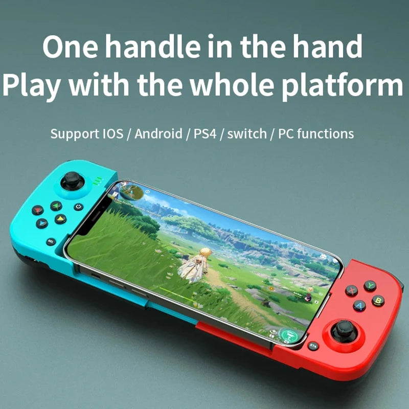 Manette de jeu D3 Manette de jeu pour téléphone portable D3 avec prise en charge extensible du contrôleur de jeu pour les contrôleurs de jeu mobiles Android/iOS/Hongmeng