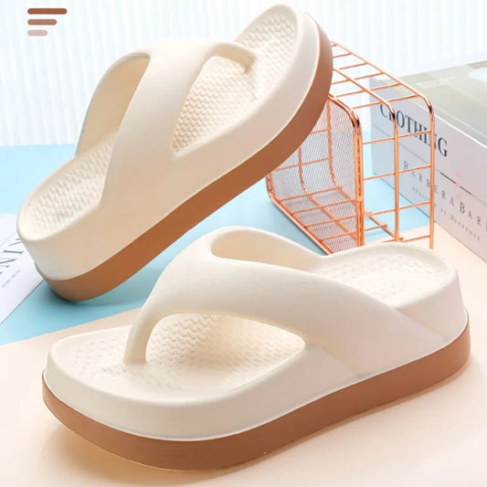 Woman flip flops Popular Design Shoes 2024 trend Casual Platform Sandals non-slip Outdoor slippers Unique features Flat sandals