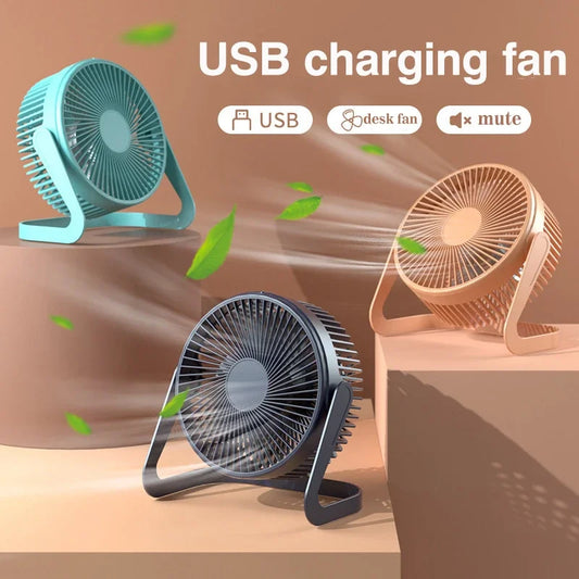 Usb Power Mini Fan 5 Inches Small Desk Cooling Portable Fan Super Mute Cooler 180 Degree Rotation Fan For Home Appliances