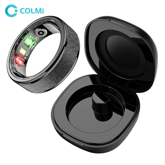 Bague intelligente COLMI R10 2024 pour hommes et femmes, bague intelligente avec étui de chargement, moniteur de santé et de sommeil, étanche 5 ATM pour téléphone Xiaomi