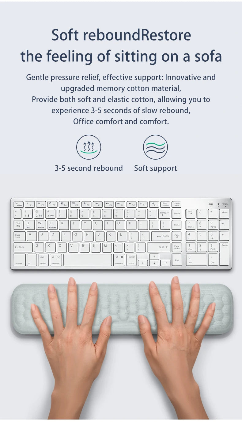 Keyboard mouse wrist rest ergonomic office typing protect relax wrist memory foam mouse pad computer notebook mouse pad