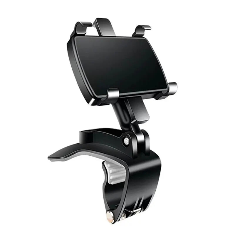 Support de téléphone de tableau de bord pour voiture, rotation à 360 degrés, support de téléphone avec pince en caoutchouc, support universel pour smartphone de voiture pour la navigation