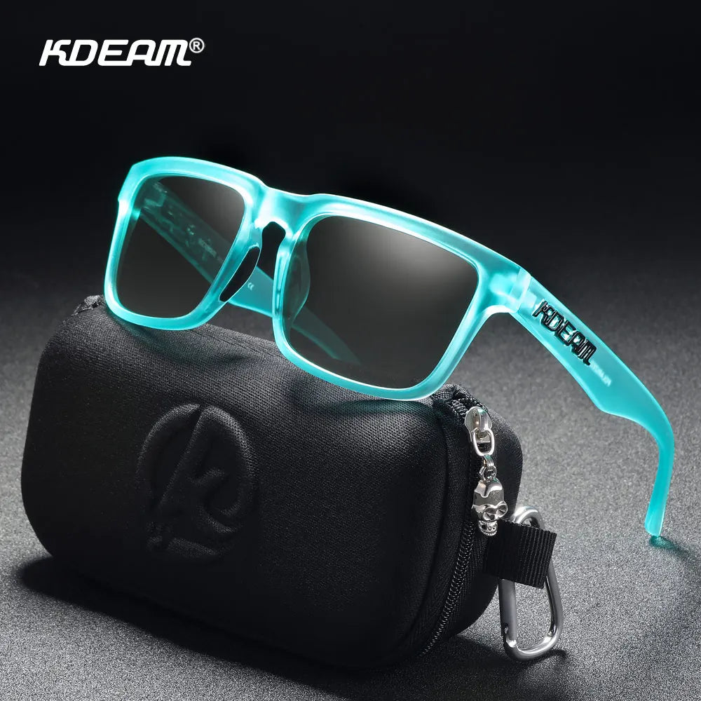 KDEAM Original Design Luxury Men Polarized Sunglasses Sports Driving Square Sun Glasses Fashion Women Shades UV400 Lens Eyewear