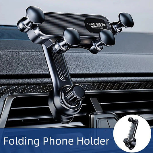 Newest Gravity Car Phone Holder Air Vent Clip Navigation Stand 360-Degree Rotation Air Outlet Smartphone Support for 4.7-7 Inch