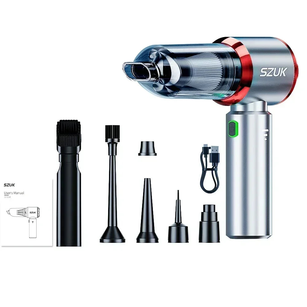 SZUK 985000PA Powerful Vacuum Cleaner Mini Cordless Portable Car Vacuum Cleaner for Home Appliance Handheld Blower Car Cleaner