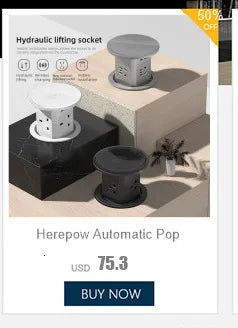 Herepow 118 Series Thailand American Standard Dual USB Wall Socket Smart Home Appliance Plug Adapter Type-c 3.1A Fast Charging