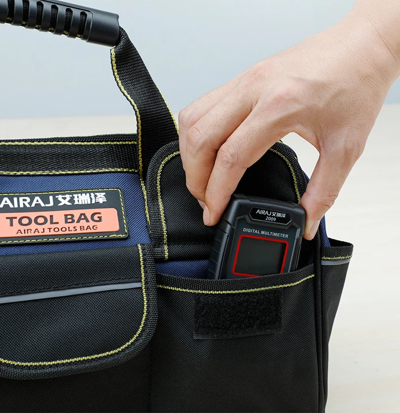 AIRAJ Multifunctional Tool Bags 1680D Oxford Cloth Electrician Bags Waterproof and Wear-Resistant High Capacity Storage Bags