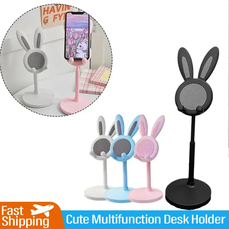 VIKEFON Cute Multifunction Desk Stretch Mobile Phone Holder For iPhone iPad Tablet Flexible Table Desktop Adjustable Cell Smart