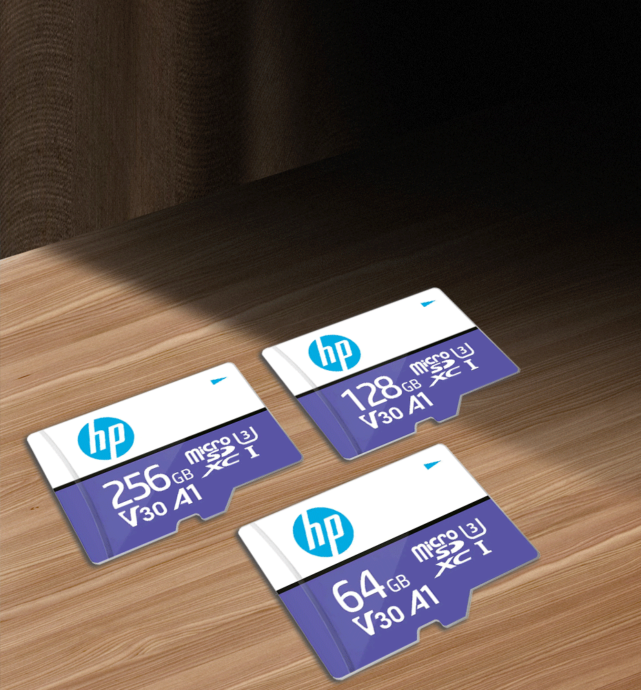 بطاقة ذاكرة HP Micro SD Class10 U3 MicroSD بسعة 64 جيجابايت و128 جيجابايت و256 جيجابايت وبطاقة فلاش SD/TF للهواتف الذكية والأجهزة اللوحية والكاميرا