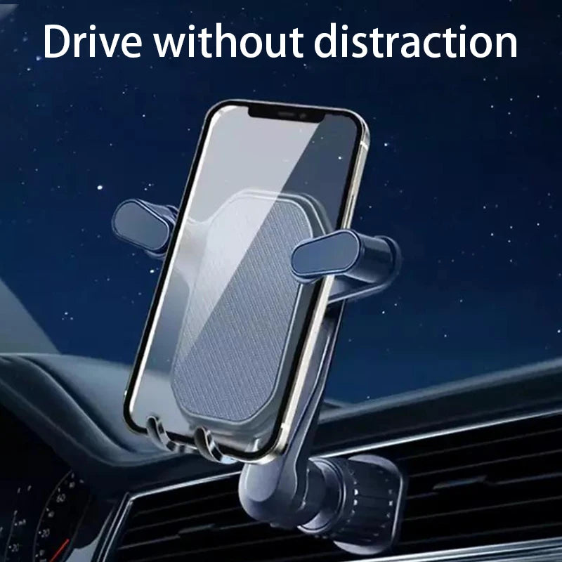 SEAMETAL Gravity Car Phone Holder Air Vent Hook Phone Mount 360-Degree Rotation Smart Phone Holder for Car One-Hand Placement