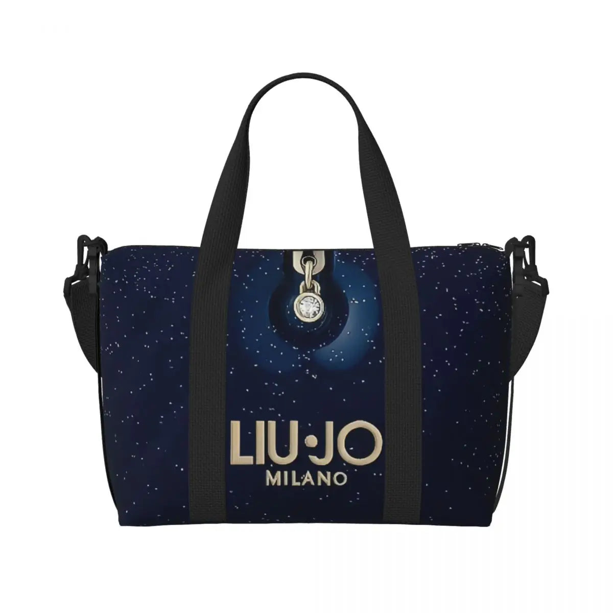 Custom Fashion Brand Liu Jo Groceries Tote Shopping Bags Women Big Capacity Gym Beach Travel Bags