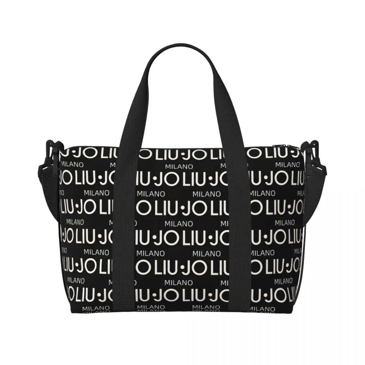 Custom Fashion Brand Liu Jo Groceries Tote Shopping Bags Women Big Capacity Gym Beach Travel Bags