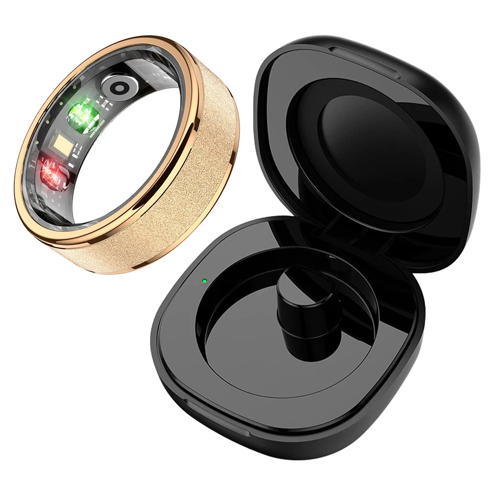 Bague intelligente COLMI R10 2024 pour hommes et femmes, bague intelligente avec étui de chargement, moniteur de santé et de sommeil, étanche 5 ATM pour téléphone Xiaomi