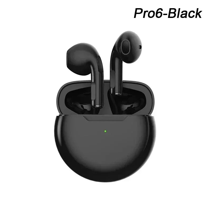 Casque Bluetooth sans fil Air Pro 6 TWS d'origine 5.3 Mini écouteurs avec boîte de chargement pour écouteurs de smartphone