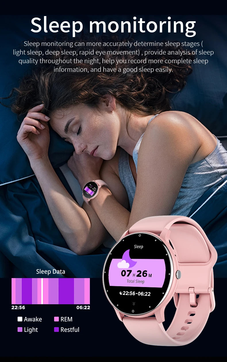 LIGE Montre Intelligente Femme Homme Bluetooth Sport Fitness Oxygène Sanguin Moniteur De Fréquence Cardiaque Montre Intelligente Pour Xiaomi Huawei Téléphone 2024 Nouveau