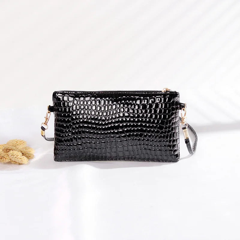 Mini Pu Fashion Women Shoulder Bag Messenger Bag Designer Luxury Crocodile Pattern Phone Coin Purse Girls Handbag Tote Bag