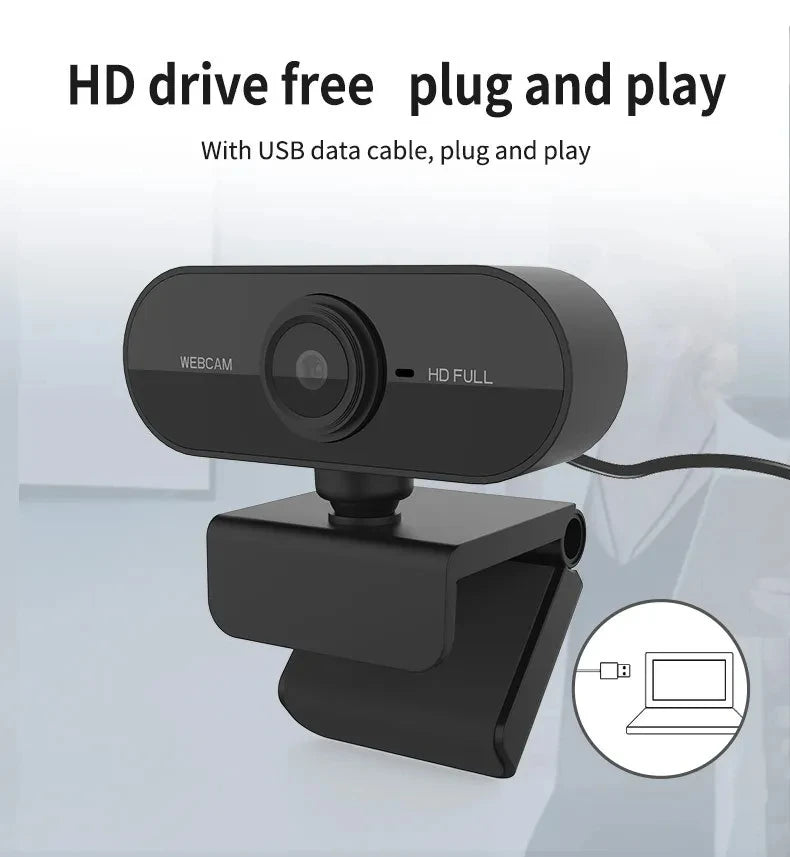 Camera 1080P HD Computer HD USB Camera Built In Microphone USB Network Camera Web Camera For Work With Microphone Tripod