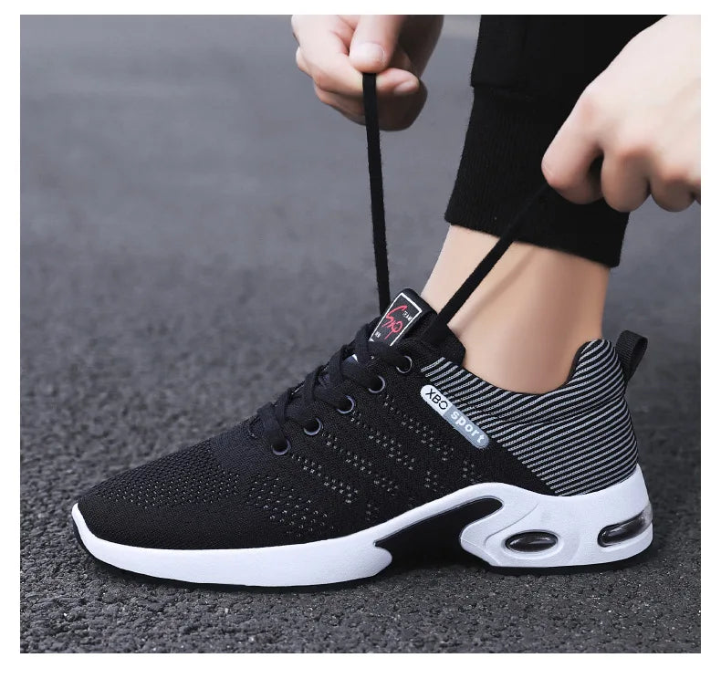 Professional Running Shoes For Men Lightweight Men's Designer Mesh Sneakers Lace-Up Male Outdoor Sports Tennis Shoe