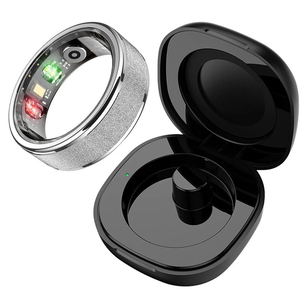 Bague intelligente COLMI R10 2024 pour hommes et femmes, bague intelligente avec étui de chargement, moniteur de santé et de sommeil, étanche 5 ATM pour téléphone Xiaomi